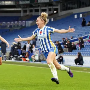 WSL Clash: Brighton & Hove Albion Women vs. Leicester City Women (14NOV21) - Premier League Action at American Express Community Stadium WSL Clash: Brighton & Hove Albion Women vs. Leicester City Women (14NOV21) - Premier League Action at American Express Community Stadium