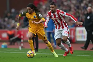 Stoke City 10FEB18 Prints: 10FEB18: Tense Battle at The Bet365 Stadium - Stoke City vs
