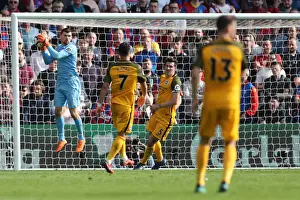 14APR18: Crystal Palace vs. Brighton & Hove Albion - Intense Premier League Clash at Selhurst Park