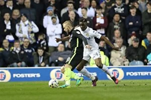 Images Dated 18th March 2017: 18 March 2017: Intense Championship Clash - Leeds United vs. Brighton and Hove Albion at Elland Road
