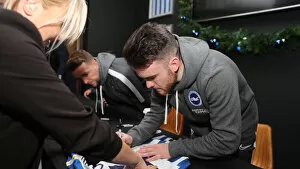 Player Signing Event 18DEC19 Collection: 2019/20 Season: Brighton & Hove Albion FC Player Signing Session with Neal Maupay, Dale Stephens