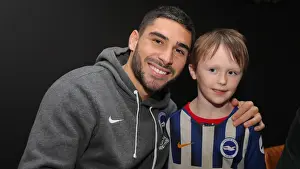 Player Signing Event 18DEC19 Prints: 2019/20 Season: Brighton & Hove Albion FC Player Signing Session with Neal Maupay