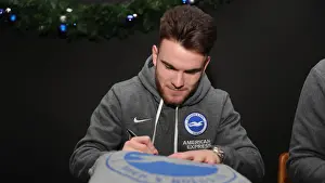 2019/20 Season: Brighton & Hove Albion FC Player Signing Session with Neal Maupay, Dale Stephens, Aaron Connolly, and Adam Webster at Amex Stadium