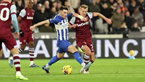 West Ham United 02JAN24 Prints: 2nd January 2024: Intense Premier League Clash between West Ham United and Brighton & Hove Albion at London Stadium