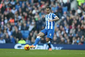 Aaron Hughes in Action: Brighton & Hove Albion vs Fulham (Sky Bet Championship, 29 Nov 2014)