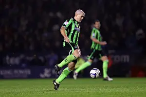 Leicester City - 23-10-2012 Prints: Adam El-Abd of Brighton & Hove Albion Facing Off Against Leicester City in Championship Clash (October 23)
