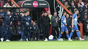 In The Dugout Prints: AFC Bournemouth v Brighton and Hove Albion Premier League 28APR24