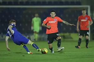 Season 2016 17 Prints: AFC Wimbledon vs. Brighton & Hove Albion: EFL Trophy Clash at The Cherry Red Records Stadium (06DEC16)