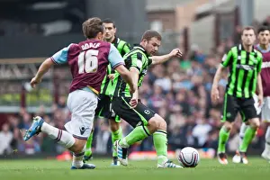 West Ham United - 14-04-2012 Prints: Alan Navarro: In Action for Brighton & Hove Albion against West Ham United, April 14, 2012