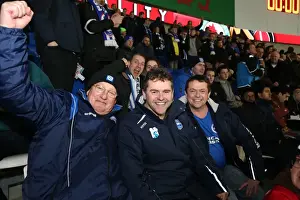 Cardiff City 10FEB15 Prints: Albion fans during the Sky Bet Championship match between Cardiff City and Brighton