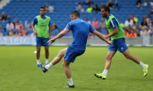 Prints of Young Seagulls Open Training Session 31st July 2015. Albion players, training Pre-Season Prints: Albion Players Train Next Generation: Young Seagulls Open Session (31st July 2015)