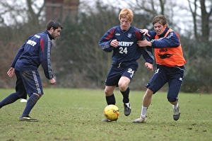 Images Dated 16th November 2006: Alex Frutos, Paul McShane & Dean Hammond training at Falmer