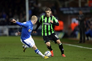 Peterborough United - 16-04-2013 Prints: Andrea Orlandi in Action: Brighton & Hove Albion vs