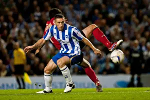 Cardiff City - 21-08-2012 Prints: Andrew Crofts in Action: Brighton & Hove Albion vs Cardiff City