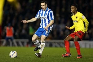Images Dated 29th December 2012: Andrew Crofts Battles in the Midfield: Brighton & Hove Albion vs