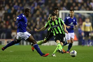 Leicester City - 23-10-2012 Prints: Andrew Crofts of Brighton & Hove Albion in Action Against Burnley at Leicester City's Kingpower Stadium