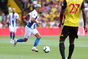 Watford Away 11AUG18 Collection: Anthony Knockaert in Action: Brighton and Hove Albion vs. Watford, Premier League (11AUG18)