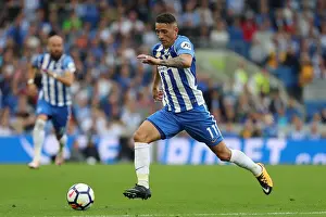 Newcastle United 24SEP17 Prints: Anthony Knockaert in Action: Brighton and Hove Albion vs Newcastle United