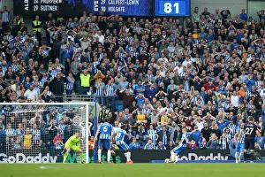 Everton 15OCT17 Prints: Anthony Knockaert Scores the First Goal: Brighton and Hove Albion vs