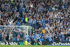 Everton 15OCT17 Prints: Anthony Knockaert Scores the Opener: Brighton and Hove Albion vs