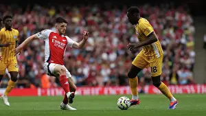 Arsenal Midfielder Declan Rice 41 Prints: Arsenal v Brighton and Hove Albion Premier League 31AUG24