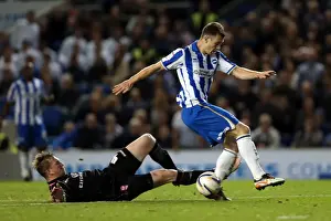 Birmingham City - 29-09-12 Prints: Ashley Barnes in Action for Brighton & Hove Albion against Birmingham City