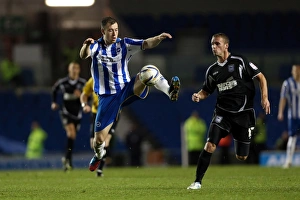 Ipswich Town - 02-10-2012 Prints: Ashley Barnes in Action for Brighton & Hove Albion vs. Ipswich Town, October 2012