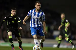 Leeds United - 02-11-2012 Prints: Ashley Barnes in Action: Brighton & Hove Albion vs Leeds United