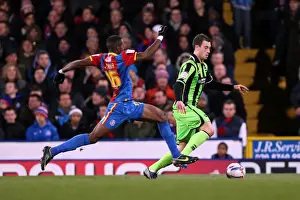Crystal Palace - 01-12-2012 Prints: Ashley Barnes Charges Forward: Brighton & Hove Albion vs Crystal Palace