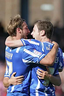 Images Dated 28th August 2010: Ashley Barnes and Glenn Murray celebrate