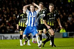 Images Dated 7th March 2012: Ashley Barnes goes close during Brighton & Hove Albion v Cardiff City v Npower Championship