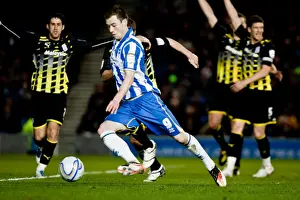 Event:bc 20120307 Prints: Ashley Barnes Shoots Against Cardiff City - Brighton & Hove Albion vs
