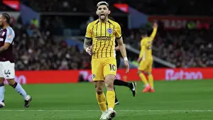 Looks Frustrated Prints: Aston Villa v Brighton and Hove Albion Premier League 30DEC24