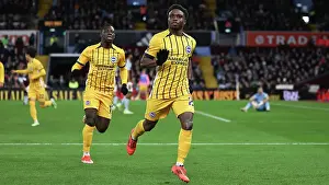 Scores A Goal 2 2 Prints: Aston Villa v Brighton and Hove Albion Premier League 30DEC24