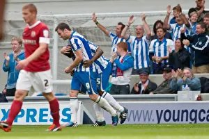 Barnsley - 25-08-2012 Prints: Barnes's Thrilling Goal: Brighton & Hove Albion vs Barnsley, August 25, 2012