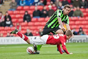 Barnsley 28-04-2012 Prints: Barnsley vs. Brighton & Hove Albion: Joe Mattock in Action