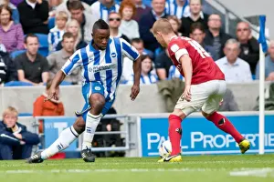 Barnsley - 25-08-2012 Prints: Barnsley vs. Brighton & Hove Albion: Kazenga LuaLua in Action