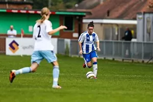 Images Dated 29th September 2013: Battle in the 2013-14 Women's Football Season: Brighton & Hove Albion vs. West Ham United