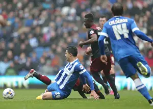 Norwich City 03APR15 Prints: Battle in the Middle: Beram Kayal's Focused Performance for Brighton Against Norwich City (April 2015)