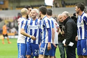 Images Dated 14th April 2017: Battle at Molineux: Wolverhampton Wanderers vs. Brighton and Hove Albion in EFL Sky Bet