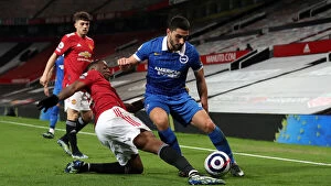 Images Dated 4th April 2021: Battle at Old Trafford: Manchester United vs. Brighton and Hove Albion - Premier League Clash