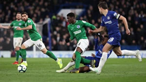 Images Dated 3rd April 2019: Battle in the Premier League: Chelsea vs. Brighton and Hove Albion (03APR19)