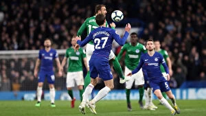 Images Dated 3rd April 2019: Battle in the Premier League: Chelsea vs. Brighton and Hove Albion (03APR19)