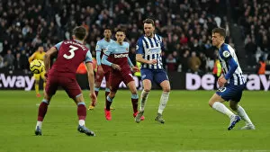 West Ham United 01FEB20 Collection: A Battle in the Premier League: West Ham United vs. Brighton & Hove Albion (February 1, 2020)