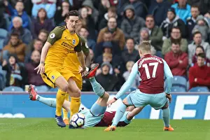 Burnley 28APR18 Prints: Battle at Turf Moor: Premier League Clash Between Burnley and Brighton & Hove Albion (28APR18)
