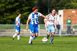 Women's Match Prints: Battle of the Women's Football Field: Brighton & Hove Albion vs