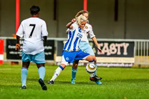 Women's Match Prints: Battle of the Women's Football Field: Brighton & Hove Albion vs