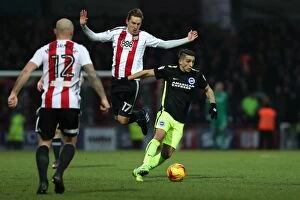 Images Dated 5th February 2017: Battling in the Championship: Brentford vs. Brighton & Hove Albion (05FEB17)