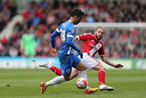 Middlesbrough 02MAY15 Prints: Battling Kayal: Middlesbrough vs. Brighton & Hove Albion, Championship Showdown, May 2015