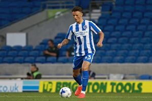 Images Dated 9th August 2016: Ben White in Action: Brighton & Hove Albion vs. Colchester United, EFL Cup First Round (August 2016)